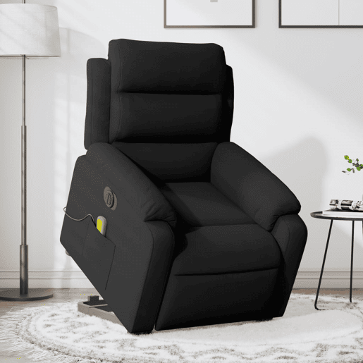 Poltrona massagens reclinável - Poltrona relax elétrica veludo preto