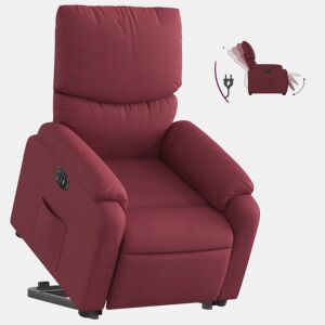 Poltrona reclinável - Poltrona relax elétrica tecido vermelho-tinto