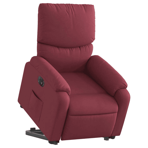 Poltrona reclinável - Poltrona relax elétrica tecido vermelho-tinto