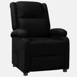 Poltrona reclinável - Poltrona relax couro artificial preto