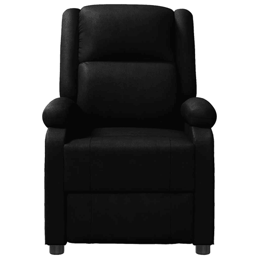 Poltrona reclinável - Poltrona relax couro artificial preto