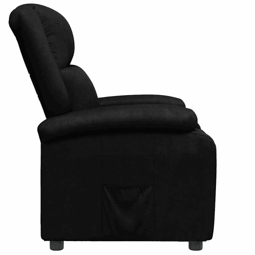 Poltrona reclinável - Poltrona relax couro artificial preto