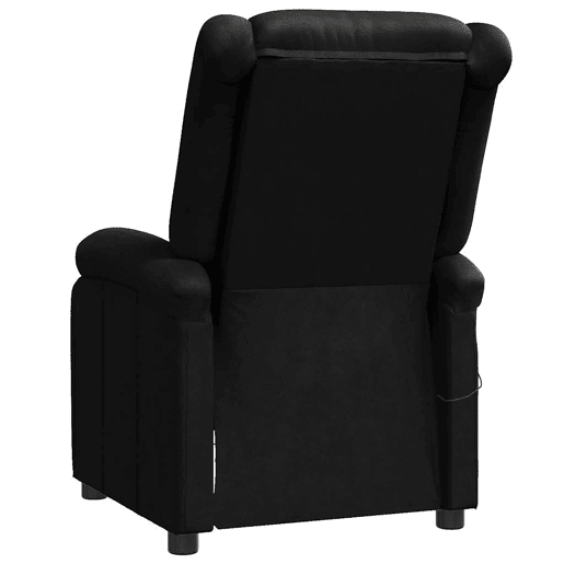 Poltrona reclinável - Poltrona relax couro artificial preto