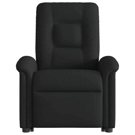 Poltrona elétrica elevatória massagens - Poltrona relax tecido preto Poltrona elétrica elevatória massagens - Poltrona relax tecido preto