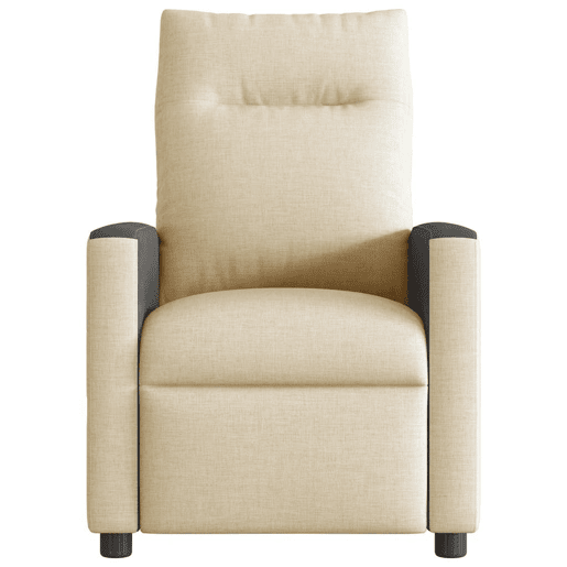 Poltrona de massagens reclinável - Poltrona relax tecido cor creme