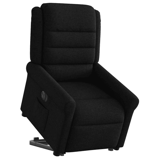 Poltrona reclinável - Poltrona relax elétrica tecido preto