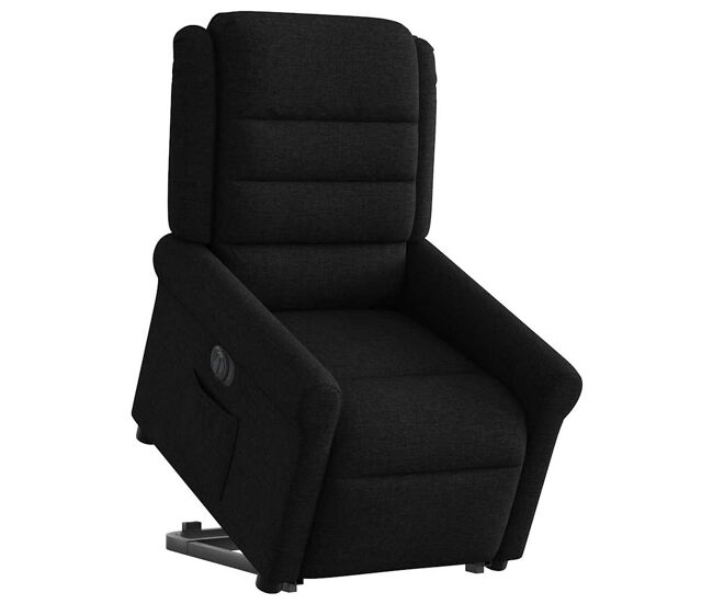 Sillón eléctrico reclinable elevable - sillón relax de tela negro