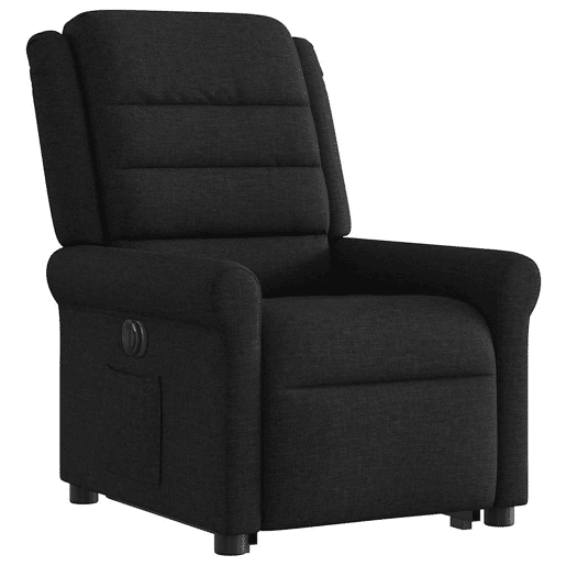 Poltrona reclinável - Poltrona relax elétrica tecido preto