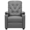Poltrona reclinável - Poltrona relax couro artificial cinzento