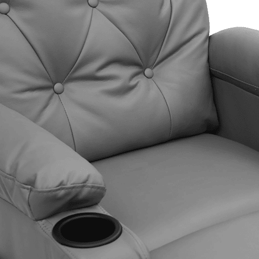 Poltrona reclinável - Poltrona relax couro artificial cinzento Poltrona reclinável - Poltrona relax couro artificial cinzento