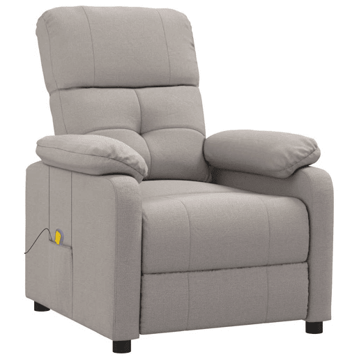 Poltrona de massagens - Poltrona relax tecido cinza-acastanhado
