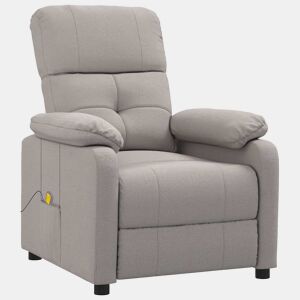 Poltrona de massagens - Poltrona relax tecido cinza-acastanhado