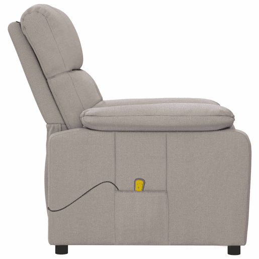 Poltrona de massagens - Poltrona relax tecido cinza-acastanhado