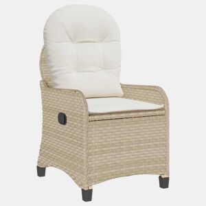 Poltrona reclinável - Poltrona relax Bege 56 x 66 x 95cm vime PE