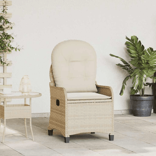 Poltrona reclinável - Poltrona relax Bege 56 x 66 x 95cm vime PE