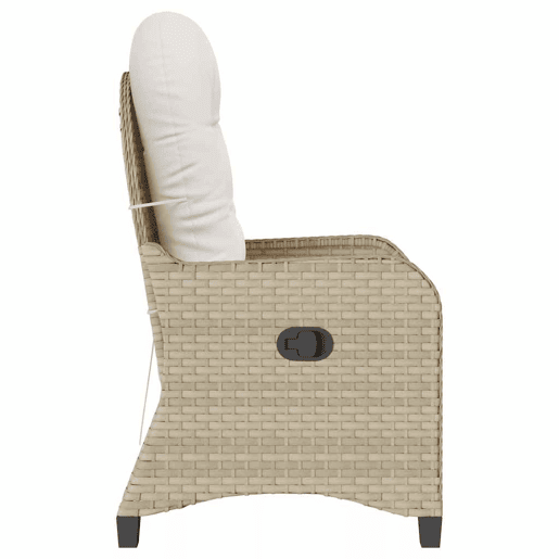 Poltrona reclinável - Poltrona relax Bege 56 x 66 x 95cm vime PE