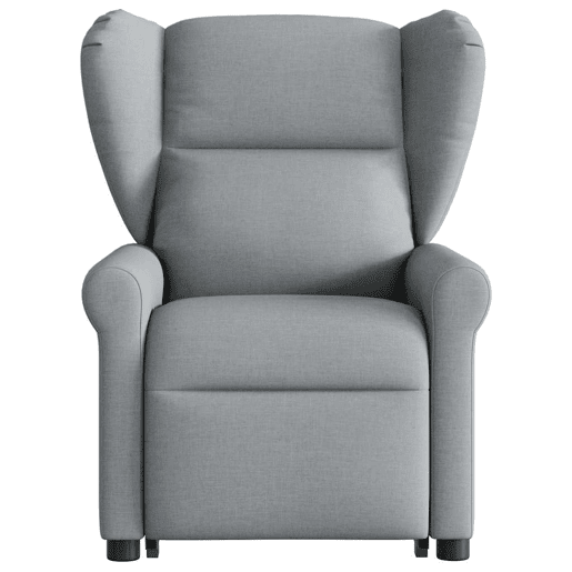 Poltrona reclinável massagens - Poltrona relax tecido cinzento-claro