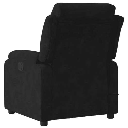 Poltrona de massagens reclinável - Poltrona relax veludo preto