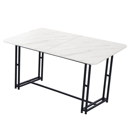 Conjunto de sala de jantar 140x80cm - 4 cadeiras de veludo cinza escuro - mesa de ferro