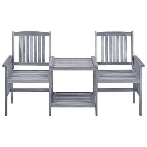 Cadeiras de jardim - Cadeiras de exterior c mesa de centro 159x61x92 cm acácia maciça Cadeiras de jardim - Cadeiras de exterior c mesa de centro 159x61x92 cm acácia maciça