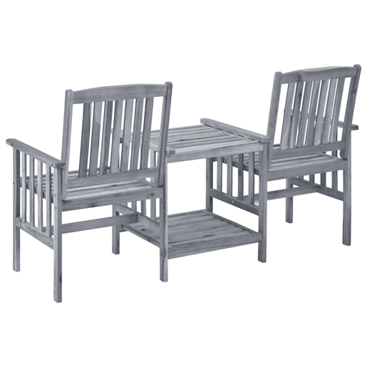 Cadeiras de jardim - Cadeiras de exterior c mesa de centro 159x61x92 cm acácia maciça Cadeiras de jardim - Cadeiras de exterior c mesa de centro 159x61x92 cm acácia maciça