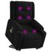 Sillón de masaje eléctrico reclinable Sillón de masaje eléctrico reclinable Negro