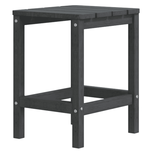 Cadeiras de jardim - Cadeiras de exterior Adirondack com mesa PEAD antracite