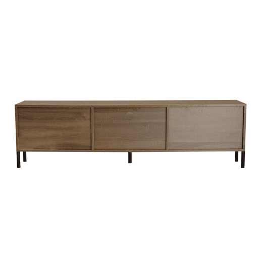 Móvel de TV 160x35 cm - Baixo, 3 portas, móveis de sala - Natural