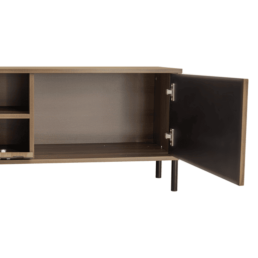 Móvel de TV 160x35 cm - Baixo, 3 portas, móveis de sala - Natural