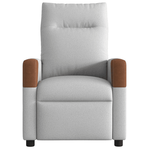 Cadeira de massagem reclinável - Poltrona relax tecido cinzento