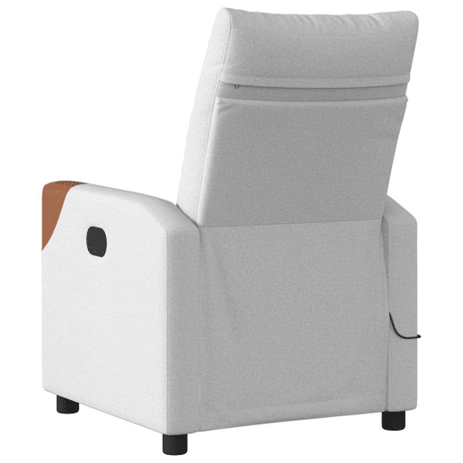 Cadeira de massagem reclinável - Poltrona relax tecido cinzento