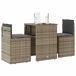 Conjunto de Sillas y mesita de jardín - Muebles de jardín Conjunto de Sillas y mesita de jardín - Muebles de jardín Gris