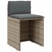 Conjunto de Sillas y mesita de jardín - Muebles de jardín Conjunto de Sillas y mesita de jardín - Muebles de jardín Gris
