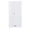 Armário roupeiro 70x40x170 cm - 1 porta, prateleiras e gavetas - Branco