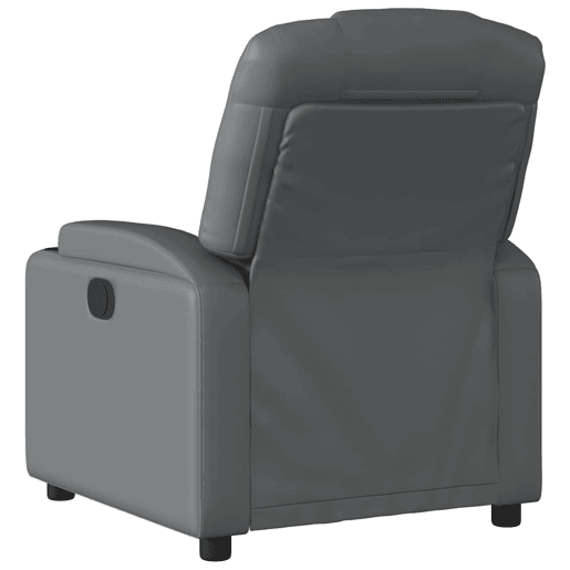 Poltrona reclinável - Poltrona relax couro artificial cinzento Poltrona reclinável - Poltrona relax couro artificial cinzento