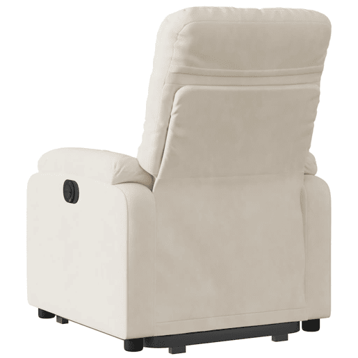 Poltrona reclinável - Poltrona relax elétrica tecido microfibra bege Poltrona reclinável - Poltrona relax elétrica tecido microfibra bege