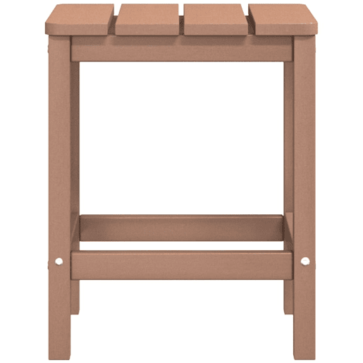 Cadeiras de jardim - Cadeiras de exterior Adirondack com mesa PEAD castanho Cadeiras de jardim - Cadeiras de exterior Adirondack com mesa PEAD castanho