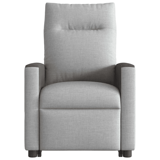 Poltrona elevatória de massagens - Poltrona relax tecido cinzento-nublado