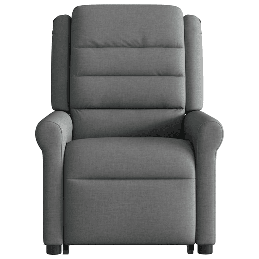 Poltrona reclinável - Poltrona relax elétrica tecido cinzento-escuro