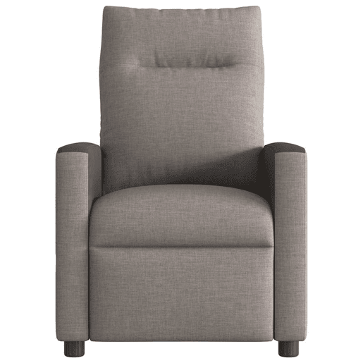 Poltrona de massagens reclinável - Poltrona relax tecido cinzento-acastanhado