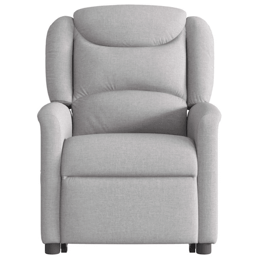 Poltrona elevatória de massagens - Poltrona relax tecido cinzento-nublado Poltrona elevatória de massagens - Poltrona relax tecido cinzento-nublado