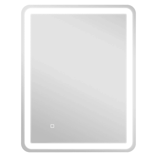 HOMCOM Espelho Casa de banho com Luzes LED 70x90 cm Espelho de Parede Antiembaciamento com 3 Temperaturas de Cor Ajustável e Função de Memória Horizontal e Vertical Prata