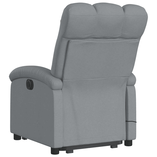Poltrona reclinável massagens - Poltrona relax tecido cinzento-claro