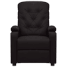 Poltrona reclinável - Poltrona relax couro artificial preto