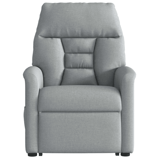Poltrona reclinável massagens - Poltrona relax tecido cinzento-claro