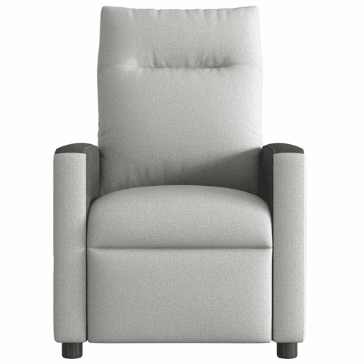 Cadeira de massagem reclinável - Poltrona relax tecido cinzento