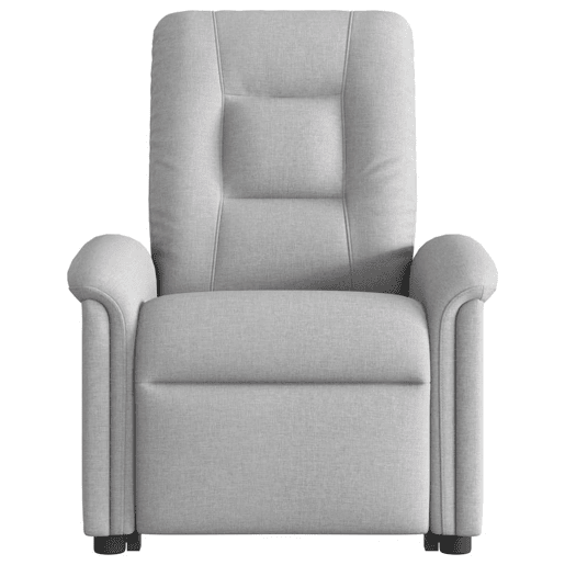 Poltrona elevatória de massagens - Poltrona relax tecido cinzento-nublado Poltrona elevatória de massagens - Poltrona relax tecido cinzento-nublado