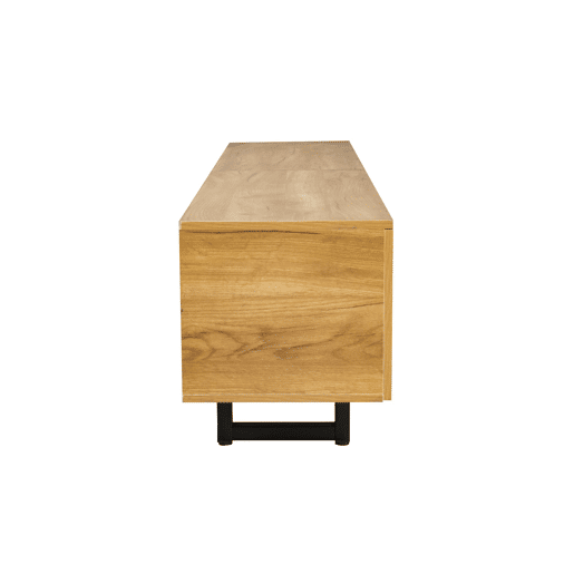 Móvel de TV 191x38 cm - 5 portas, design exclusivo, baixo - Natural Móvel de TV 191x38 cm - 5 portas, design exclusivo, baixo - Natural