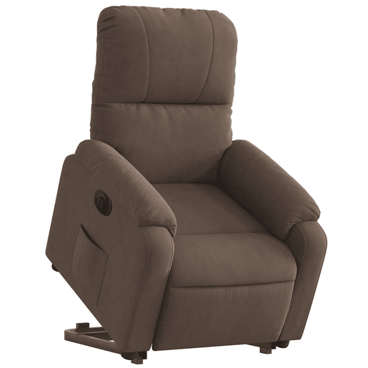 Poltrona reclinável - Poltrona relax elétrica microfibra castanho