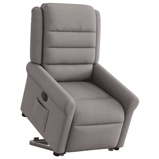 Poltrona reclinável - Poltrona relax elétrica cinza-acastanhado
